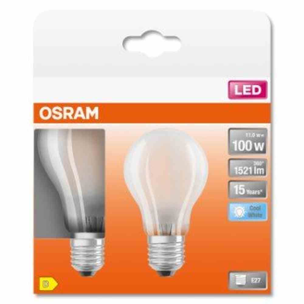Żarówka LED E27 11W LED STAR 2 szt. filament, barwa zimna - Image 3