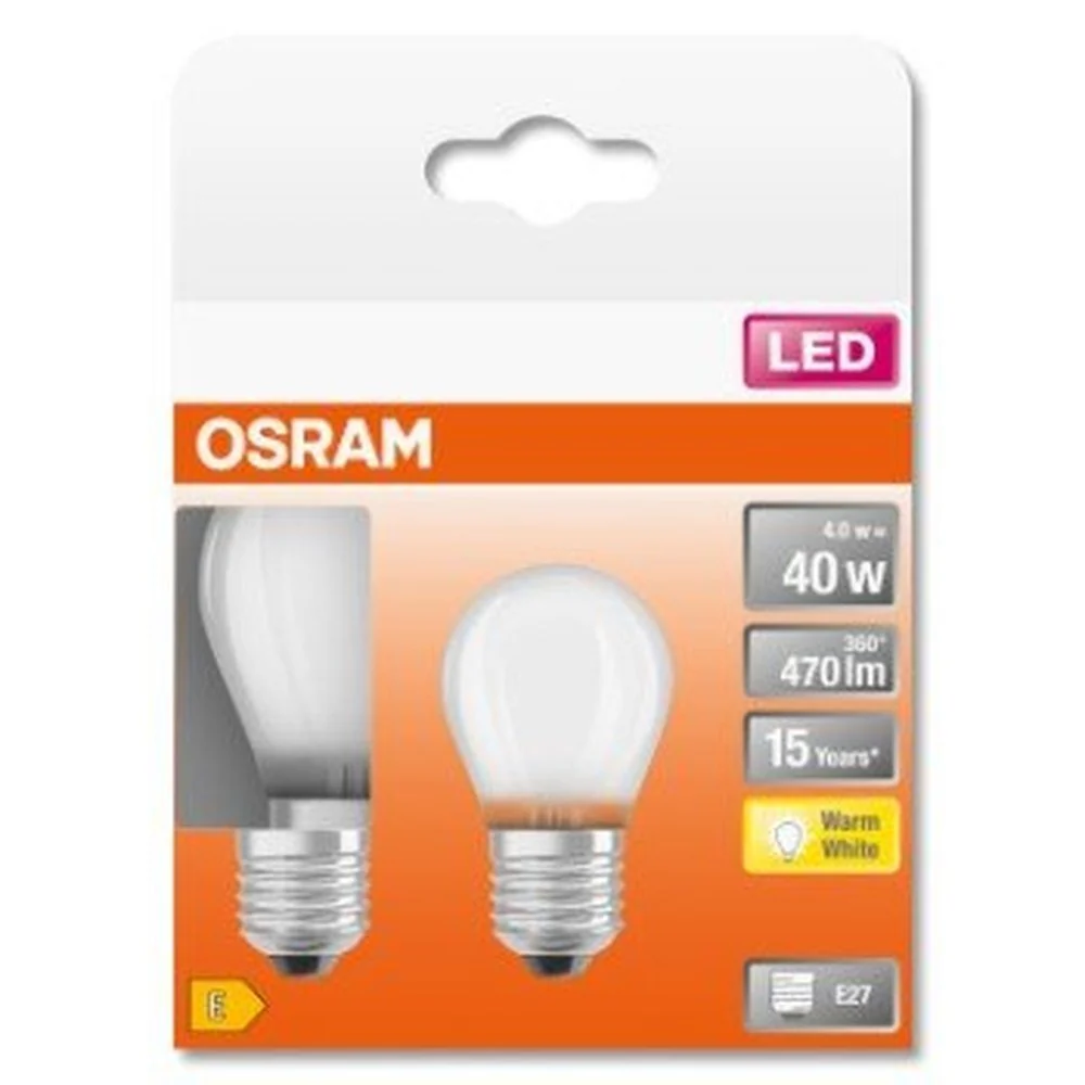 Żarówka LED E27 4W BASE CLASSIC 2 szt., matowa, barwa ciepła - Image 3
