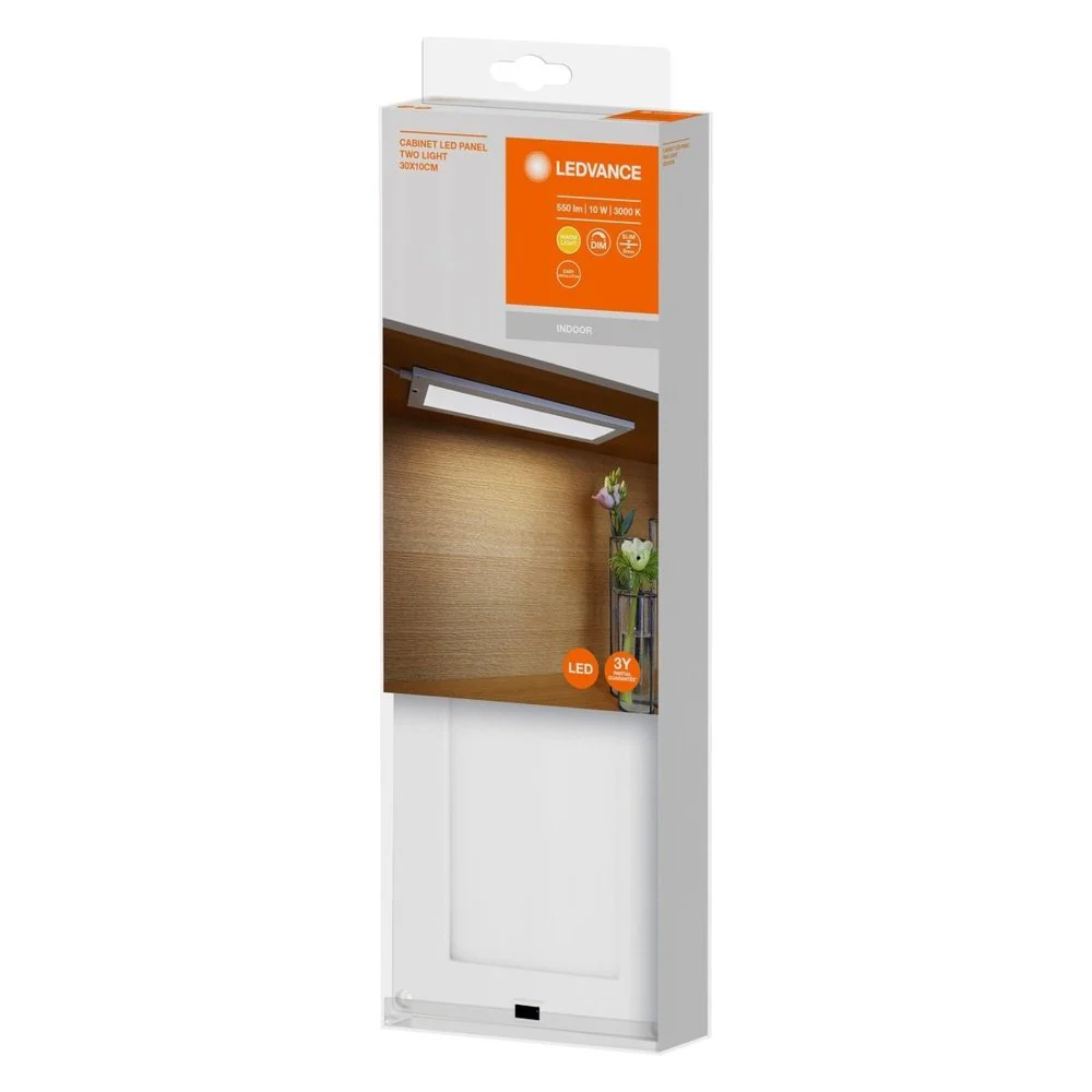 Lampa podszafkowa LED CABINET PANEL TWO LIGHT 10W z czujnikiem ruchu, barwa ciepła, 300x100 mm - Image 3