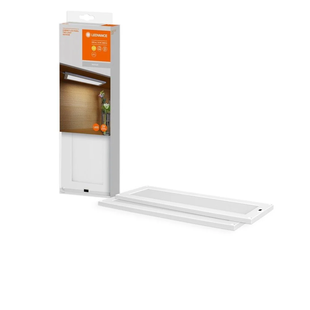 Lampa podszafkowa LED CABINET PANEL TWO LIGHT 10W z czujnikiem ruchu, barwa ciepła, 300x100 mm - Image 4
