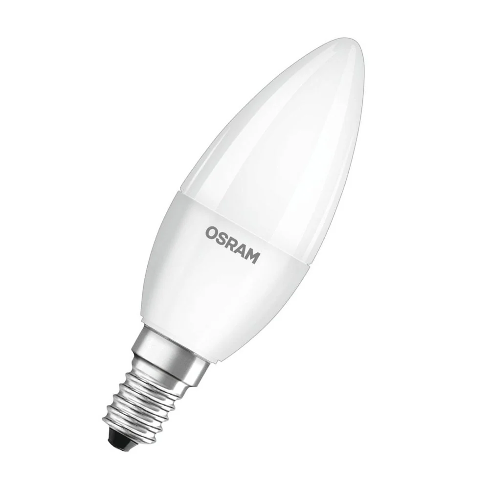 Żarówka LED E14 4,9W BASE 4 szt., świeczka, matowa, barwa ciepła - Image 2