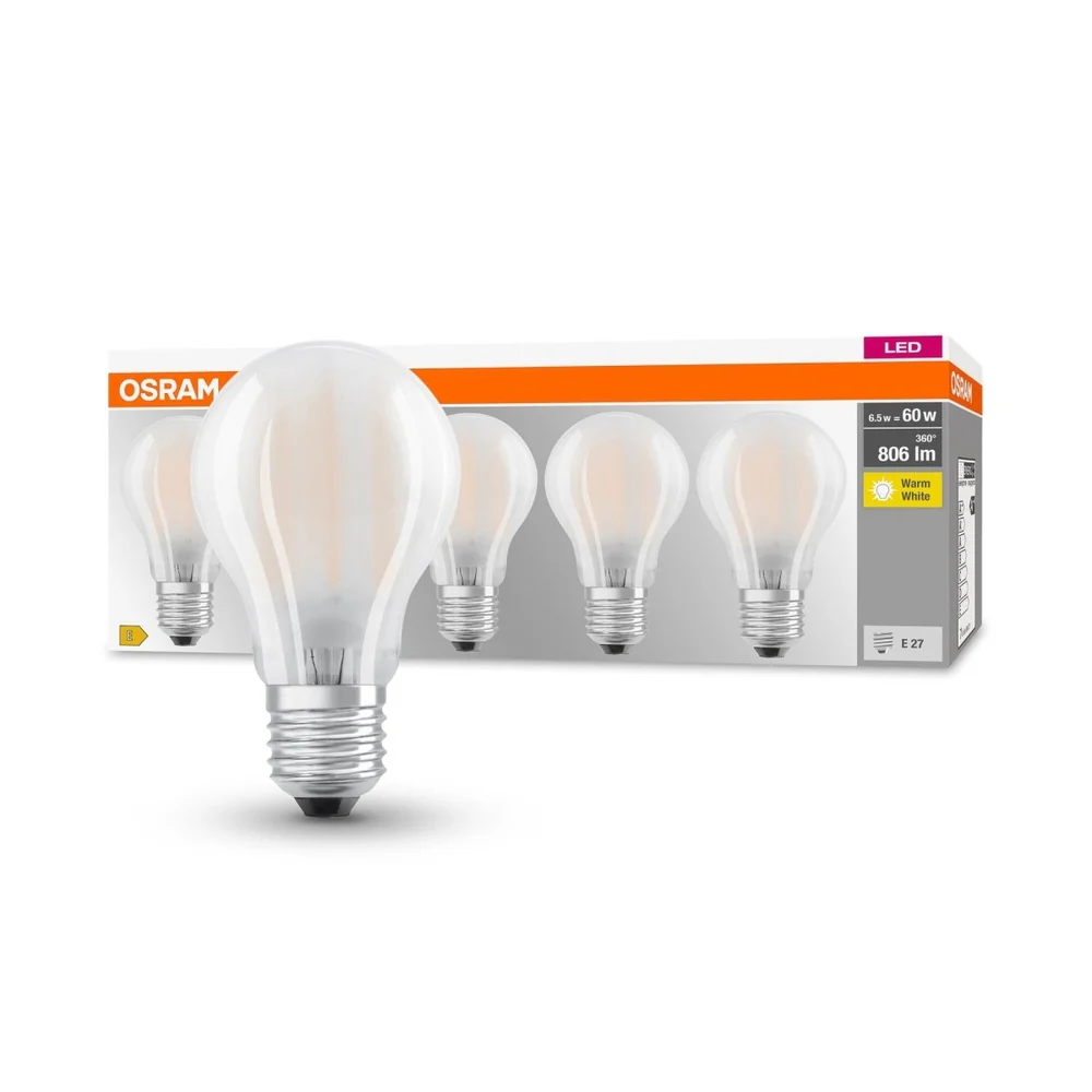 Żarówka LED E27 6,5W CLASSIC 5 szt. matowa, barwa ciepła - Image 4