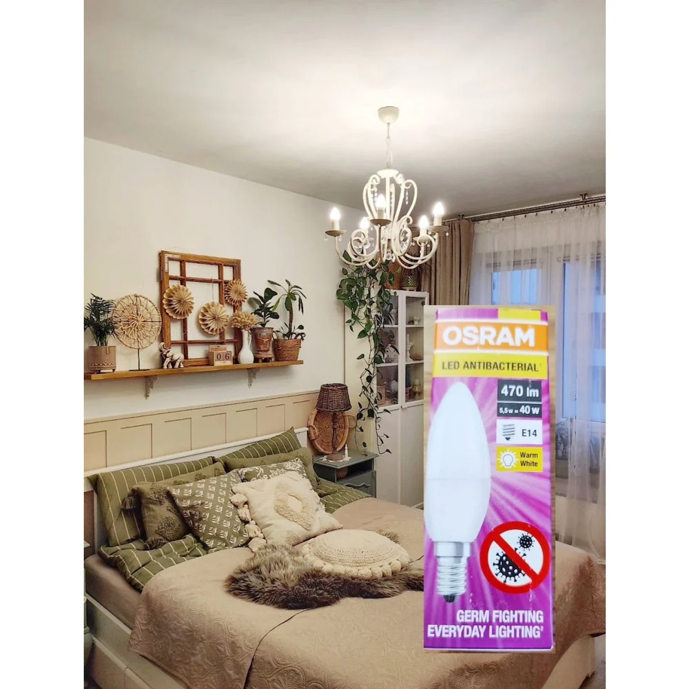 Żarówka LED E14 4,9W Antybakteryjna, 1 szt. - Image 5