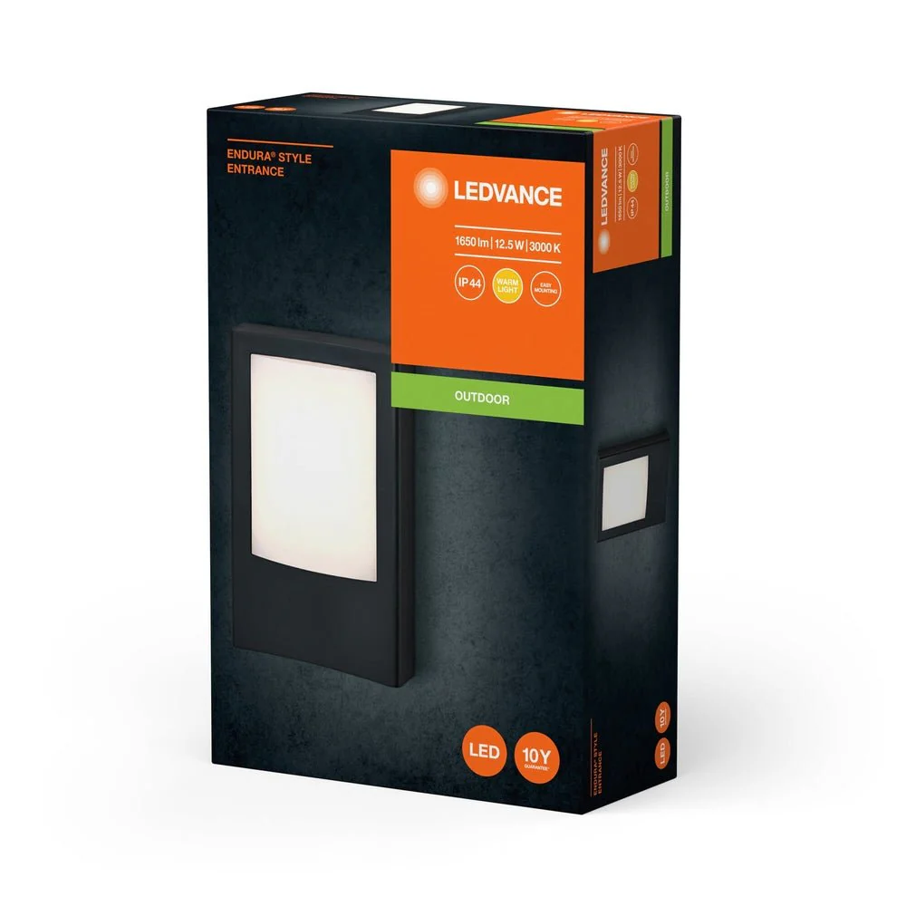 Ciemnoszara oprawa LED ścienna czujnik zewnętrzna 12,50W - Image 3