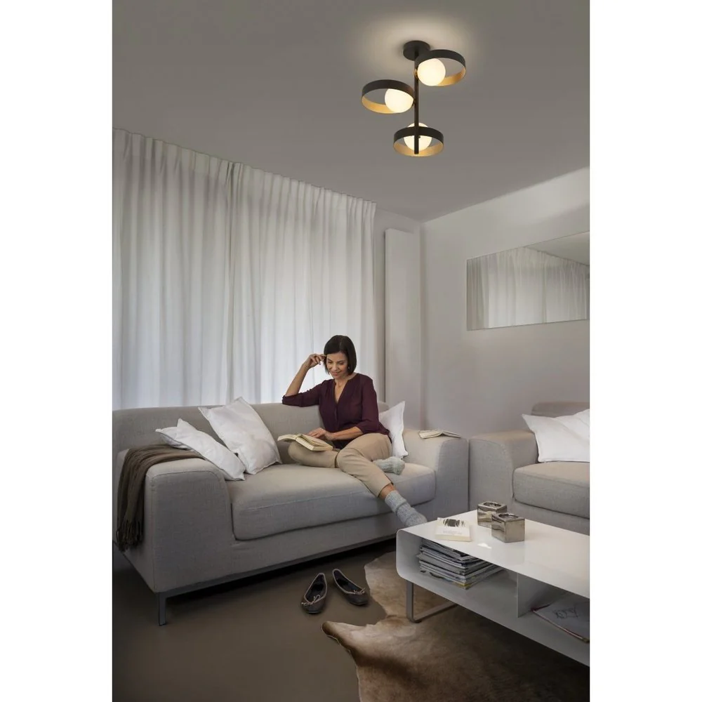 Lampa sufitowa Decor Memphis Ceiling 3xG9, kolor czarny. - Image 4