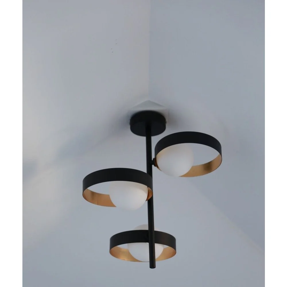 Lampa sufitowa Decor Memphis Ceiling 3xG9, kolor czarny. - Image 6