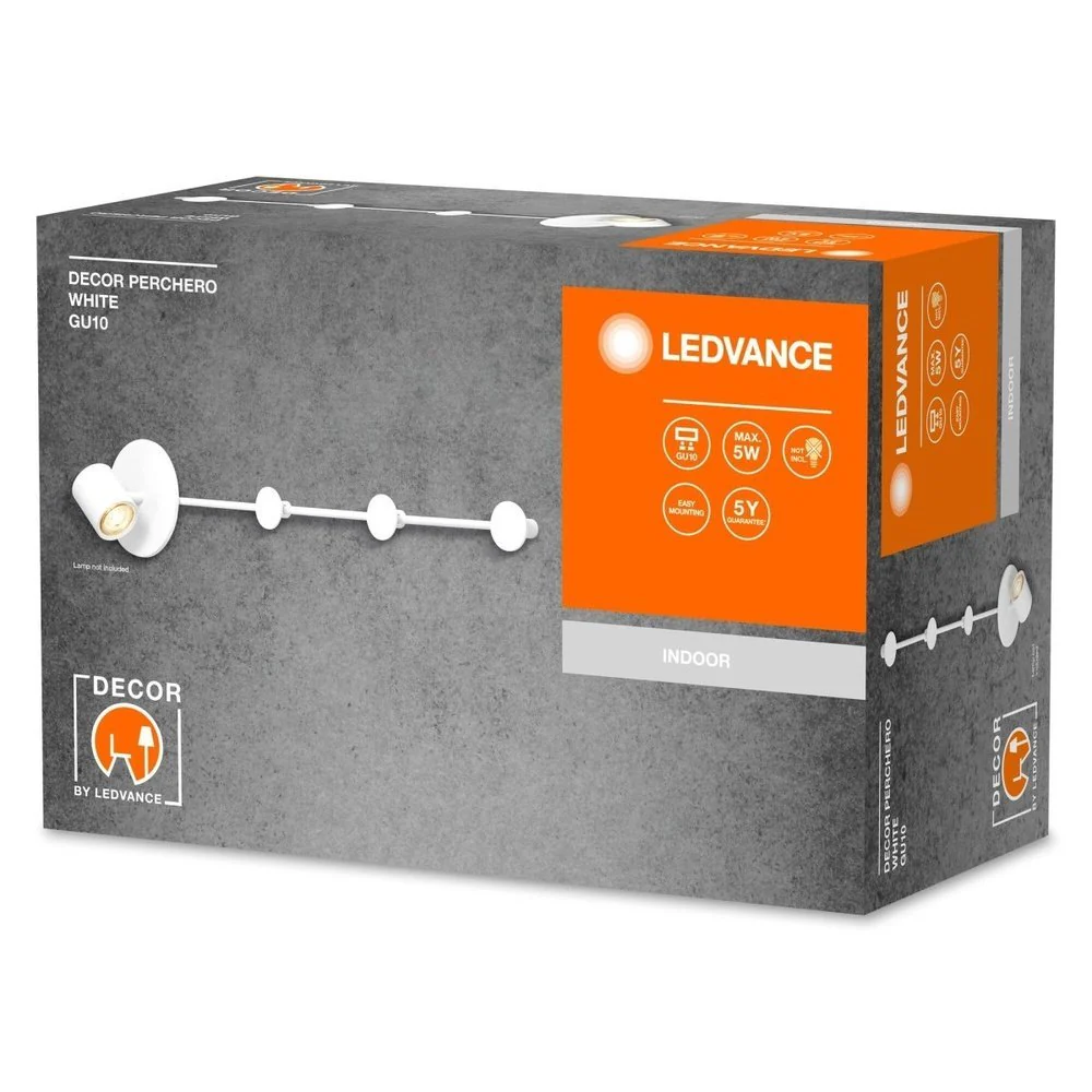 Lampa wewnętrzna ścienna GU10 Decor Perchero White. - Image 3
