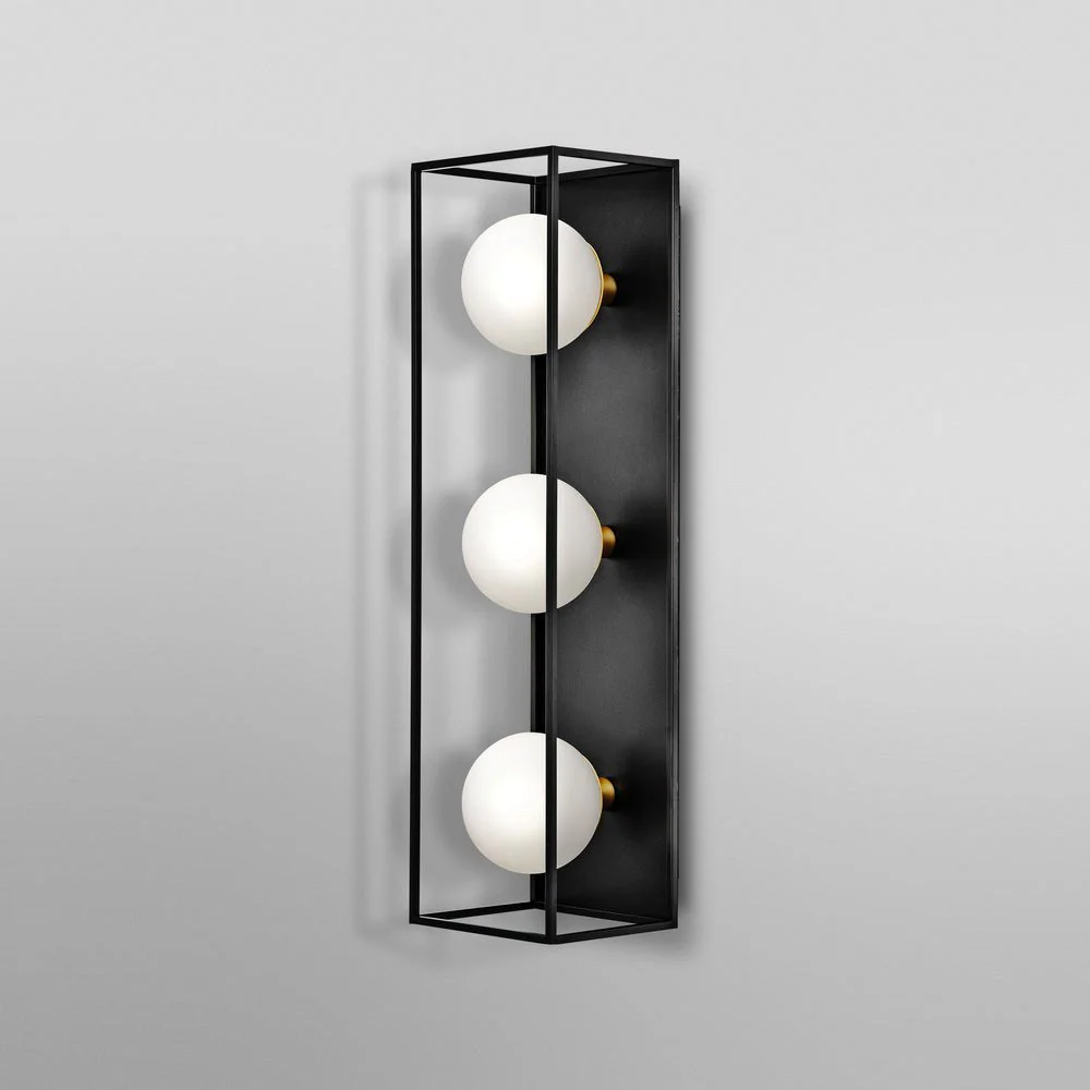 Lampa łazienkowa G9 Decor Square 550x150mm, IP44, czarna. - Image 4