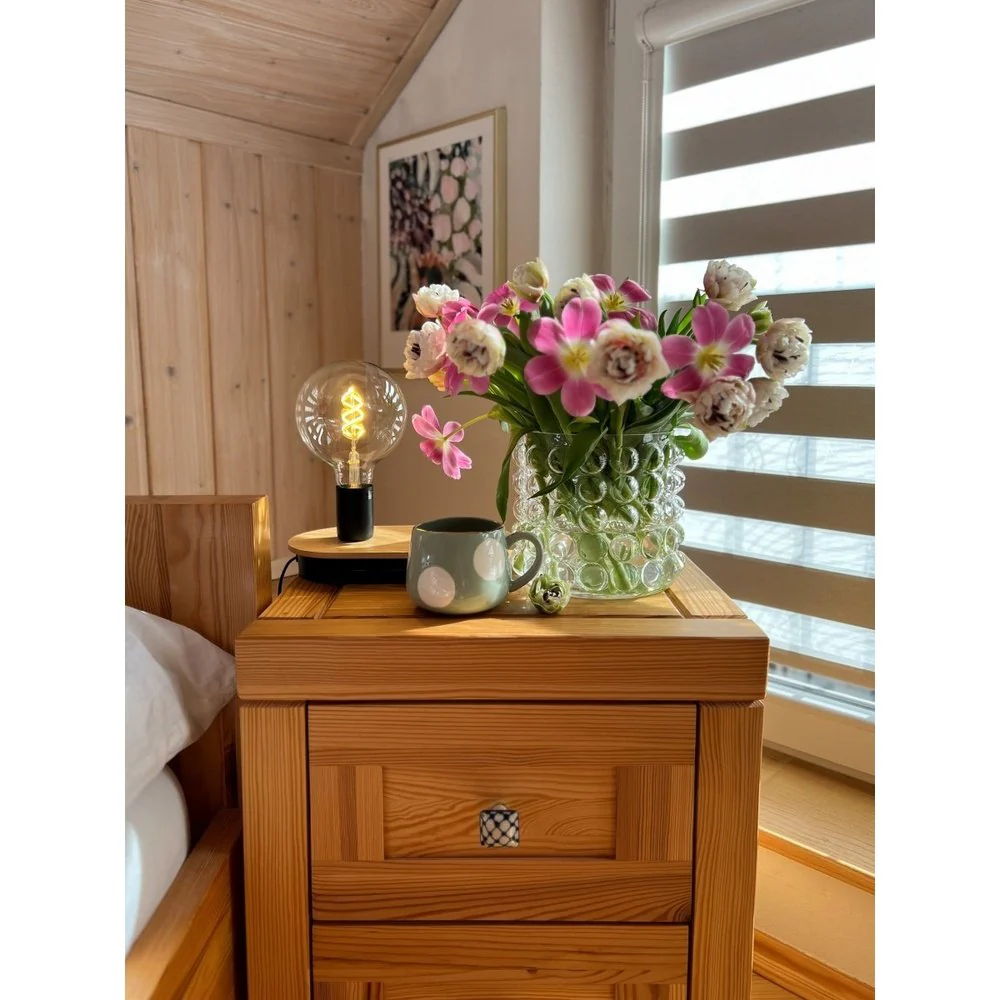 Lampa stołowa E27 Decor Wood Table Touch. - Image 4