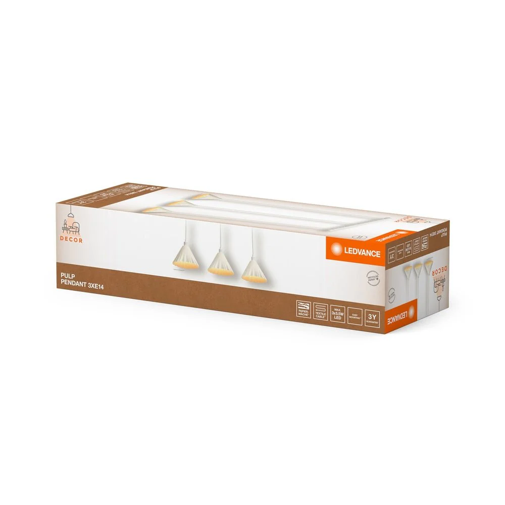 Dekoracyjna Oprawa LED Papierowa E14 i E27 Wzór Geometryczny - Image 3