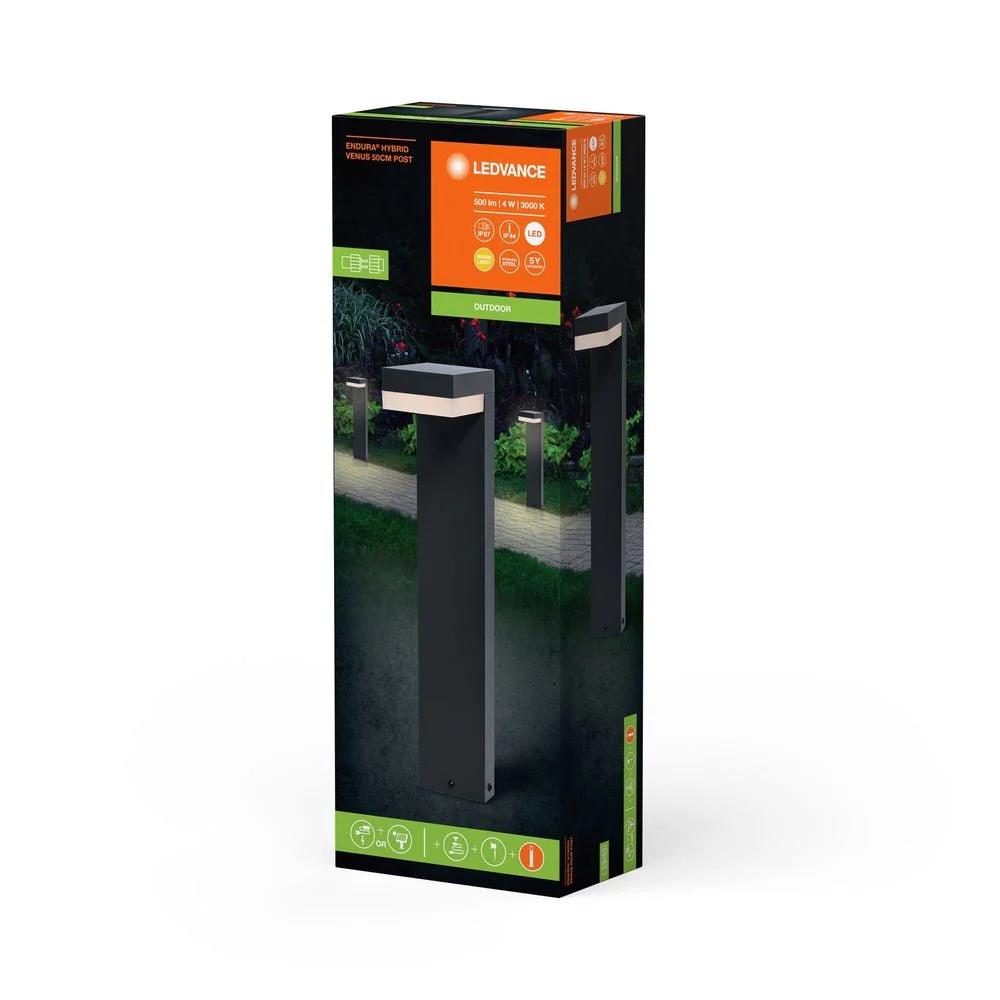 Hybrydowa Oprawa LED słupkowa zewnętrzna 4 W 3000 K 200lm - Image 3