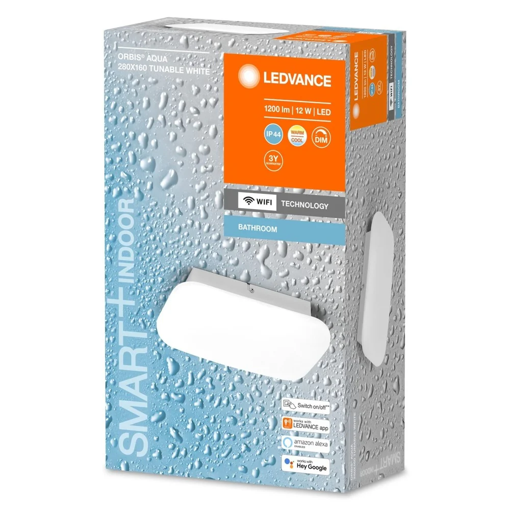 Lampa LED WIFI ORBIS WALL AQUA 12W, inteligentna, do łazienki, ściemnialna, IP44, regulowana biel, 28x16 cm - Image 3