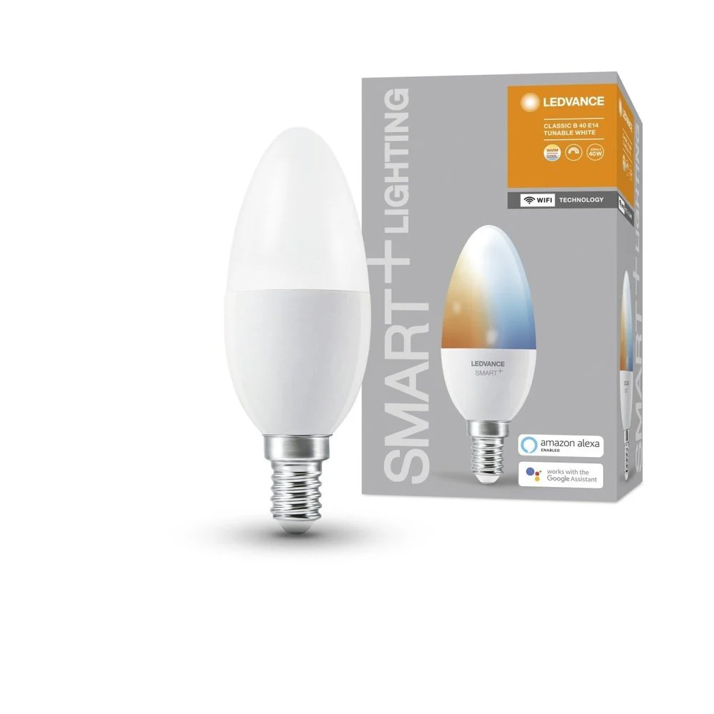 Inteligentna żarówka LED WiFi E14 5W 1 szt., świeczka, regulowana biel - Image 4