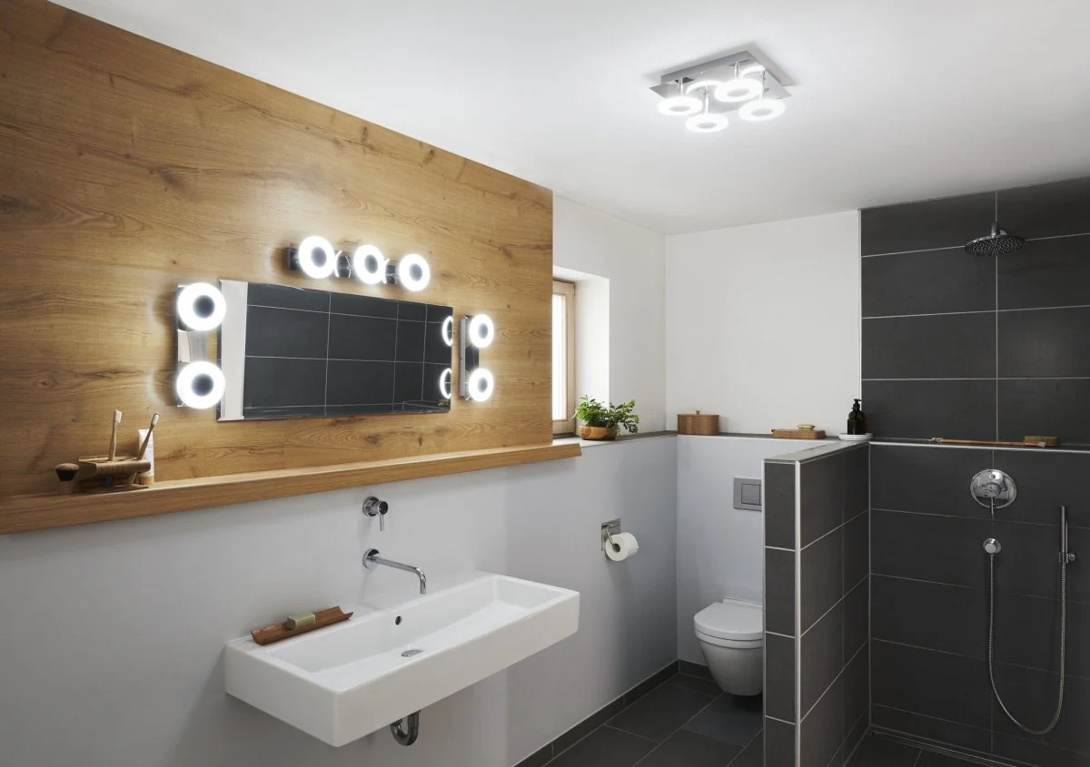 Lampa LED WiFi ORBIS WALL WAVE 21W, inteligentna, do łazienki, ściemnialna, IP44, regulowana biel, 32 cm - Image 5