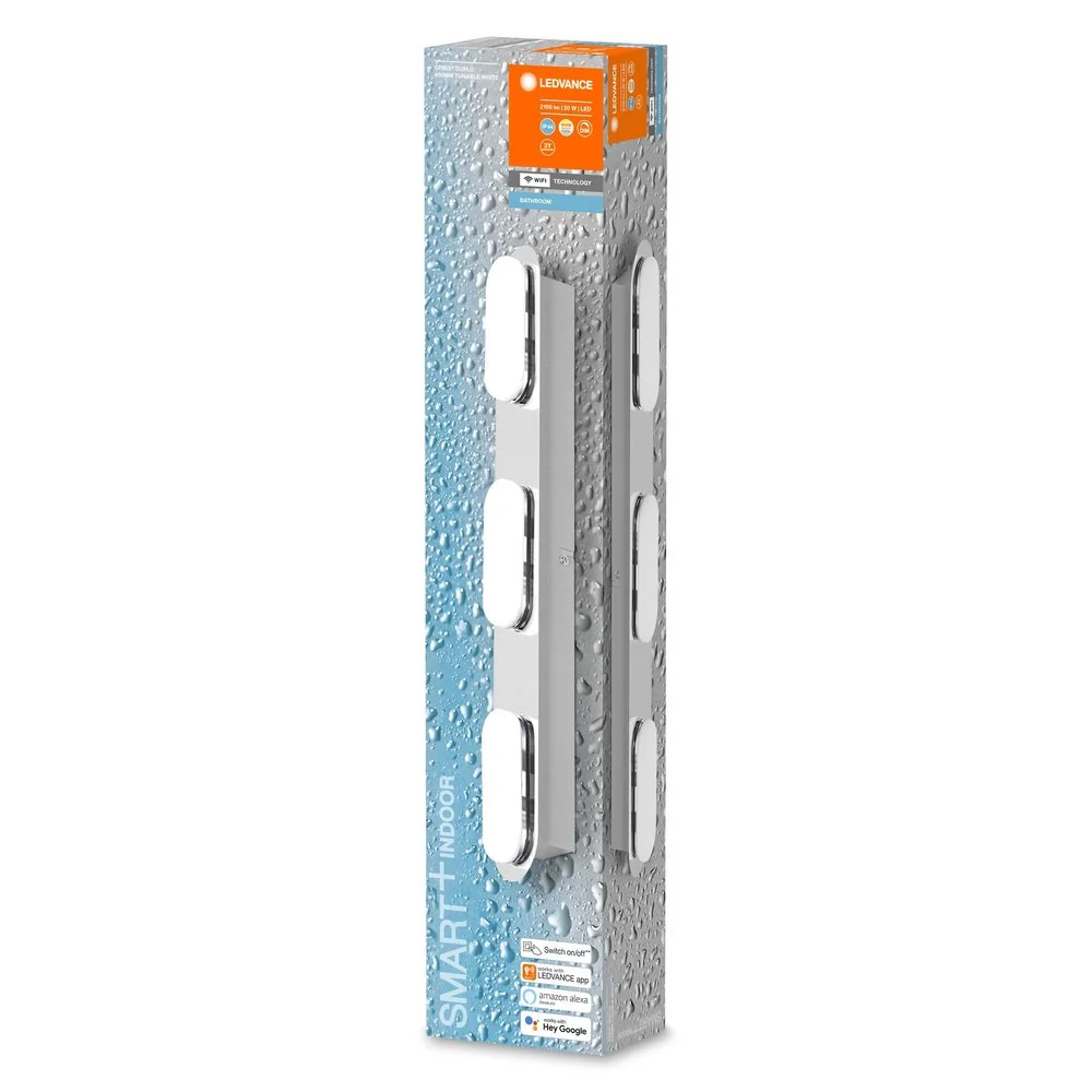 Lampa LED WiFi ORBIS WALL DUPLO 20W, inteligentna, do łazienki, ściemnialna, IP44, regulowana biel, 44,5 cm - Image 3