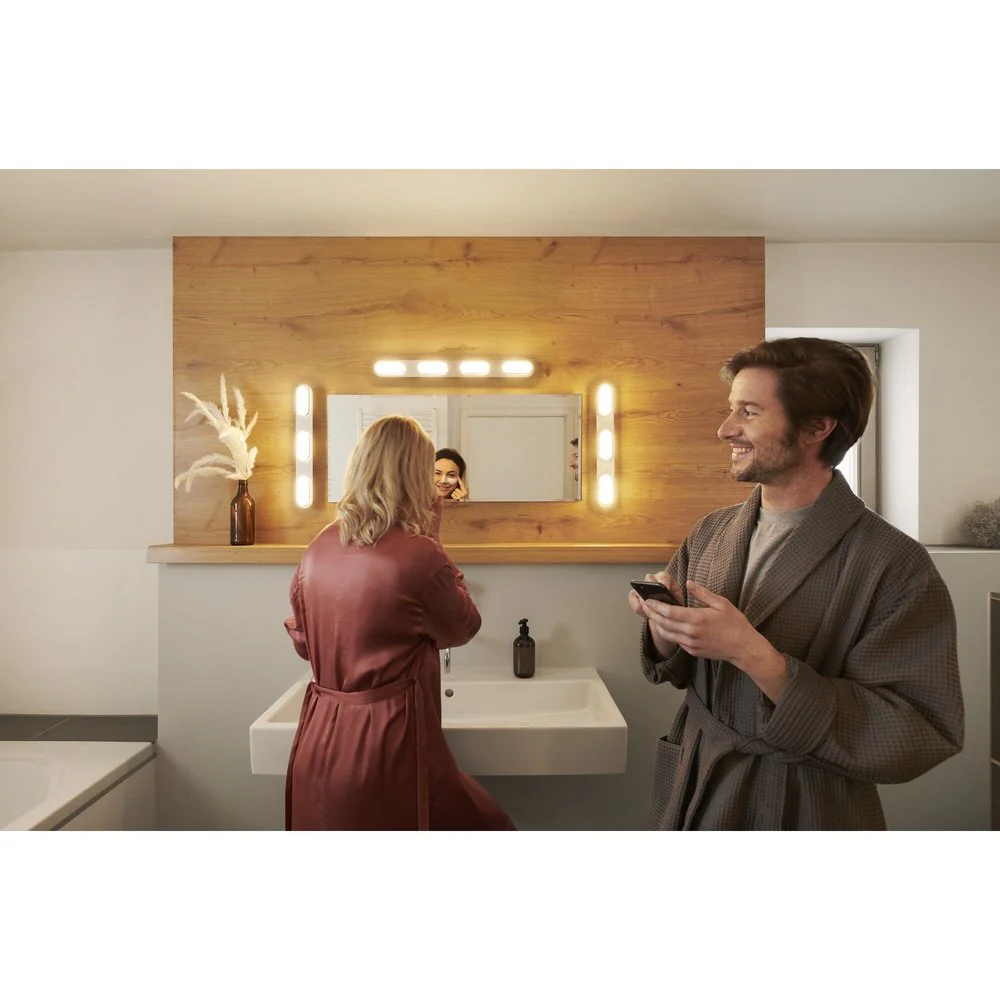 Lampa LED WiFi ORBIS WALL DUPLO 20W, inteligentna, do łazienki, ściemnialna, IP44, regulowana biel, 44,5 cm - Image 5