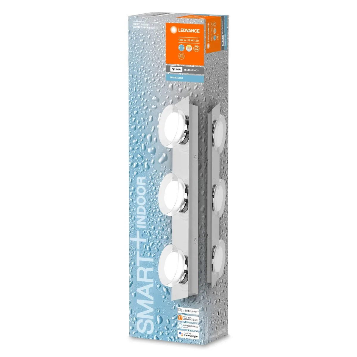 Lampa LED WiFi ORBIS WALL ROUND 18W, inteligentna, do łazienki, ściemnialna, IP44, regulowana biel, 48 cm - Image 3