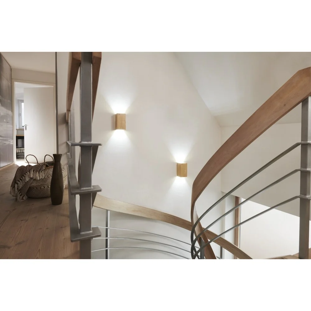 Lampa ścienna LED WiFi ORBIS WALL WOOD 12W, inteligentna, ściemnialna, regulowana biel, 210x110 mm - Image 5
