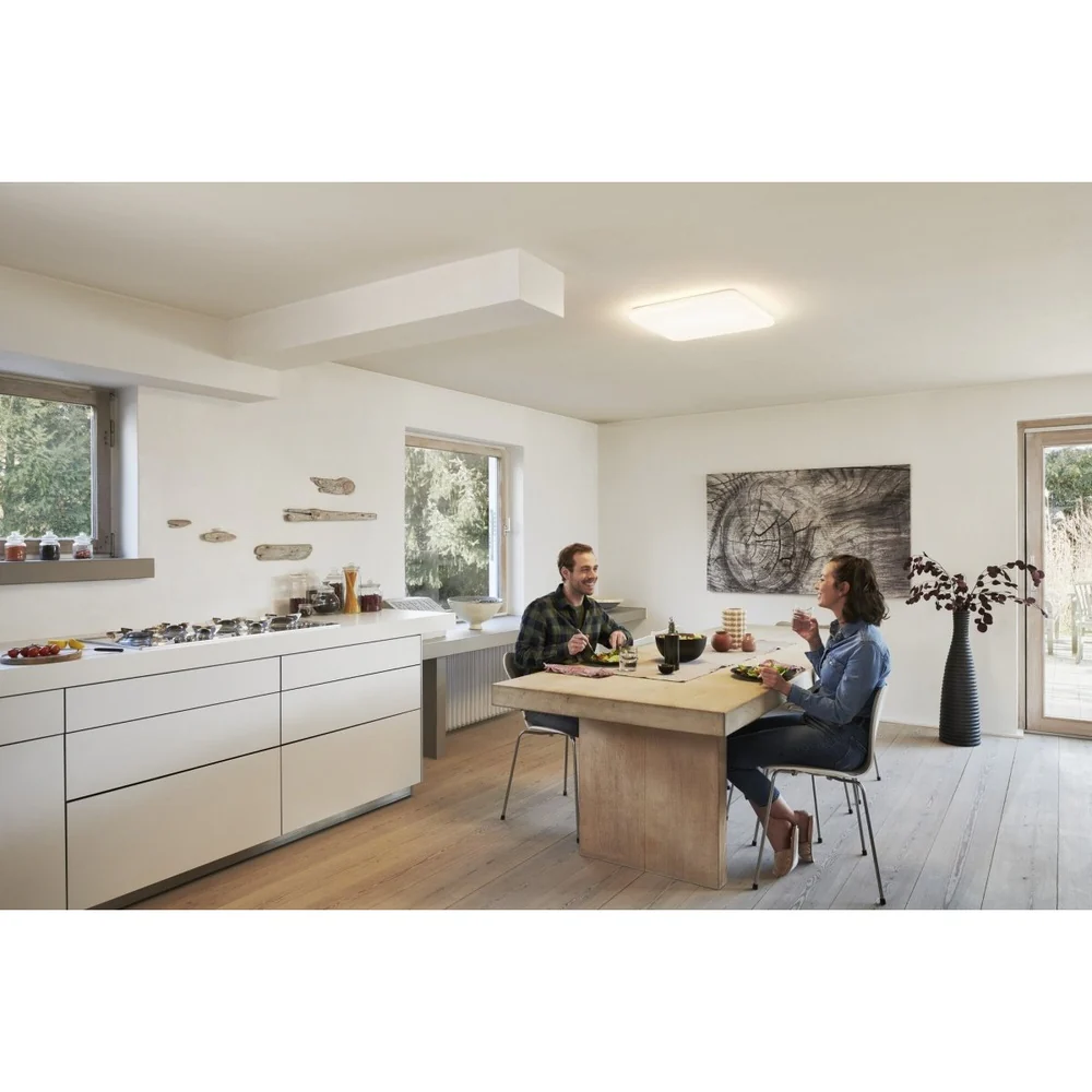 Lampa sufitowa LED WiFi ORBIS MAGNET WHITE 42W, inteligentna, kwadratowa, ściemnialna, regulowana biel, kolor obudowy biały, 450x450 mm - Image 4