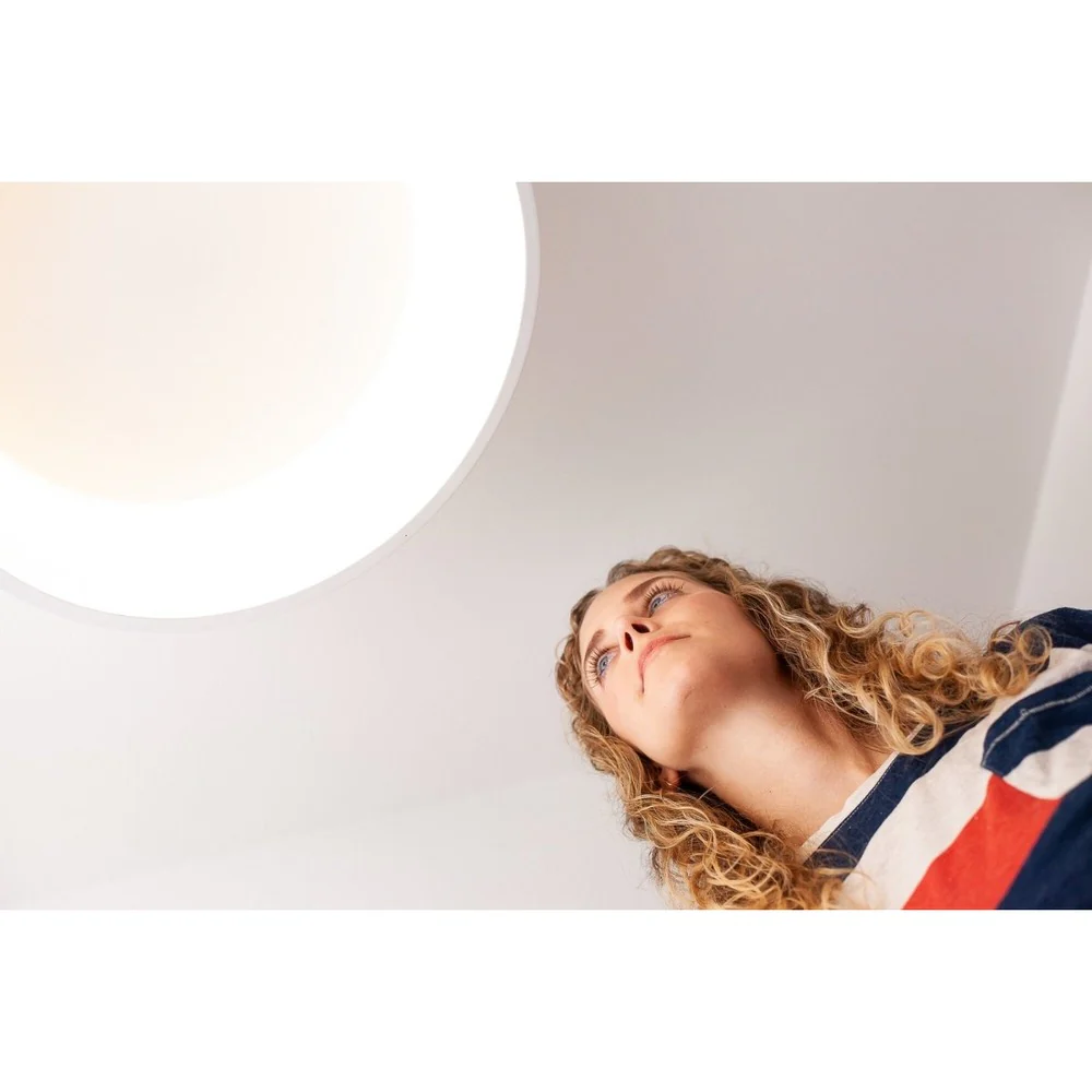 Lampa sufitowa LED WiFi ORBIS CYLINDER GREY 26W, inteligentna, okrągła, regulowana biel, 450 mm - Image 7