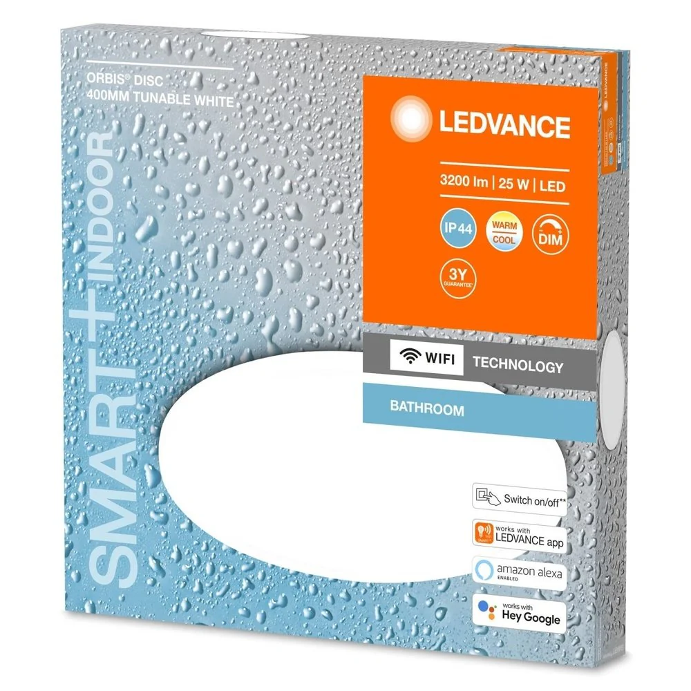 Lampa sufitowa LED WiFi ORBIS DISC 25W, inteligentna, do łazienki, okrągła, IP44, regulowana biel, 400 mm - Image 3