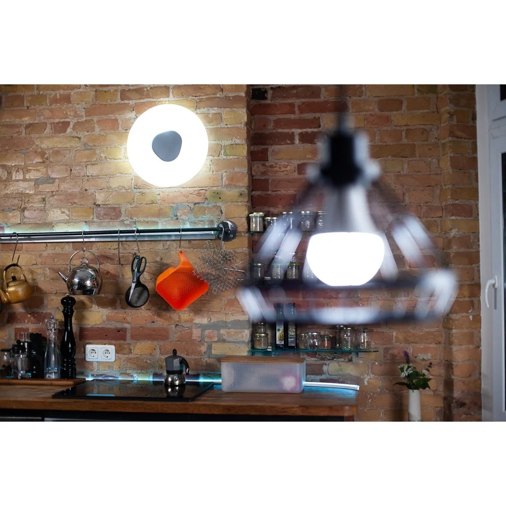 Lampa sufitowa LED WiFi ORBIS DONUT WHITE 26W, inteligentna, okrągła, regulowana biel, 400 mm - Image 7