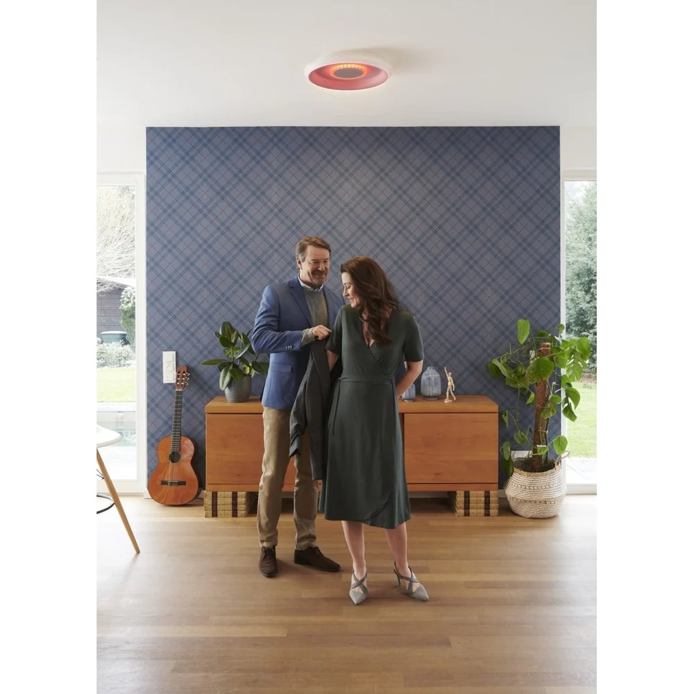 Lampa sufitowa LED WiFi ORBIS STEA 32W, inteligentna, okrągła, RGB, kolor obudowy biały, regulowana biel, 485x485 mm - Image 9