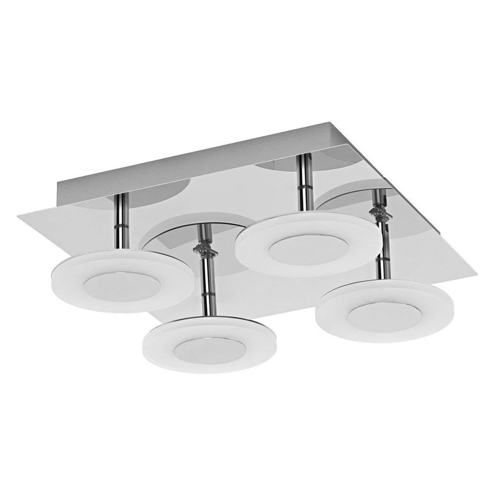 Lampa sufitowa LED WiFi ORBIS WALL WAVE 26W, inteligentna, do łazienki, kwadratowa, 4 źródła LED, IP44, regulowana biel, 300x300 mm - Image 2