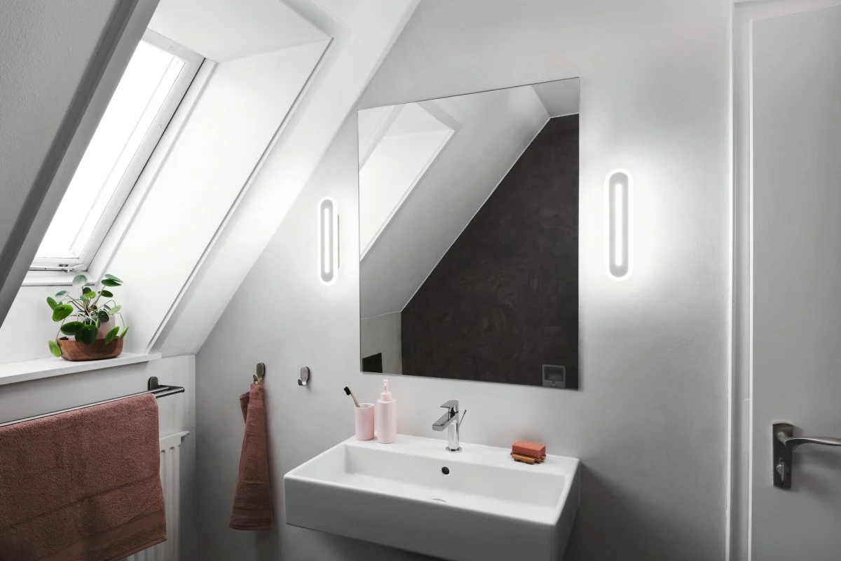 Lampa LED WiFi WALL BATH WHITE 13W, inteligentna, do łazienki, ściemnialna, IP44, regulowana biel, 30 cm - Image 4