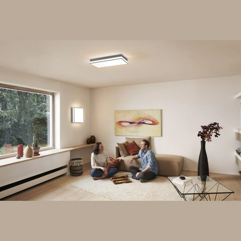 Lampa sufitowa LED WiFi ORBIS MAGNET BLACK 26W, inteligentna, kwadratowa, regulowana biel, 300x300 mm - Image 11