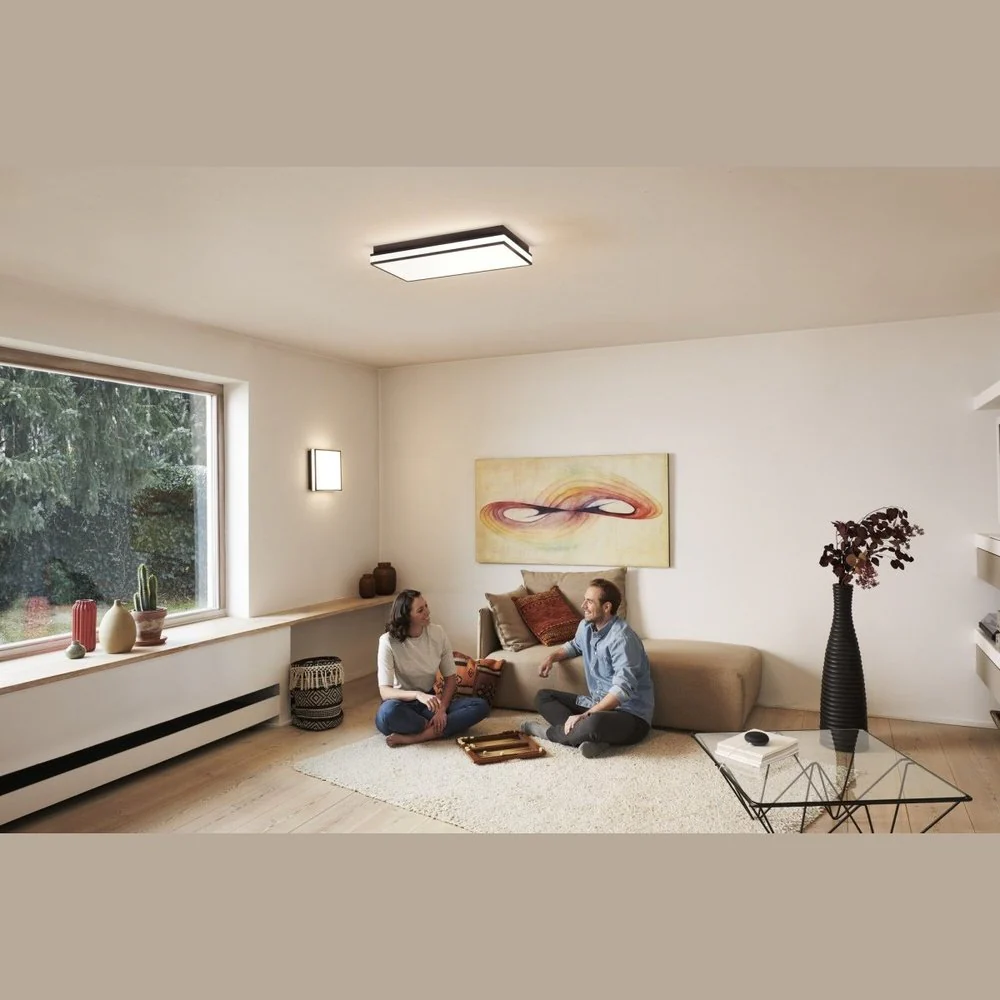Lampa sufitowa LED WiFi ORBIS MAGNET BLACK 26W, inteligentna, kwadratowa, regulowana biel, 300x300 mm - Image 5
