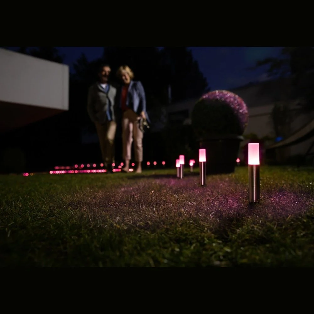 Słupek ogrodowy LED WiFi GARDEN POLE MULTICOLOR EXT 1,9W, inteligentny, przedłużenie 3 szt., montowany do ziemi, RGBW, ściemnialny, barwa ciepła - Image 5