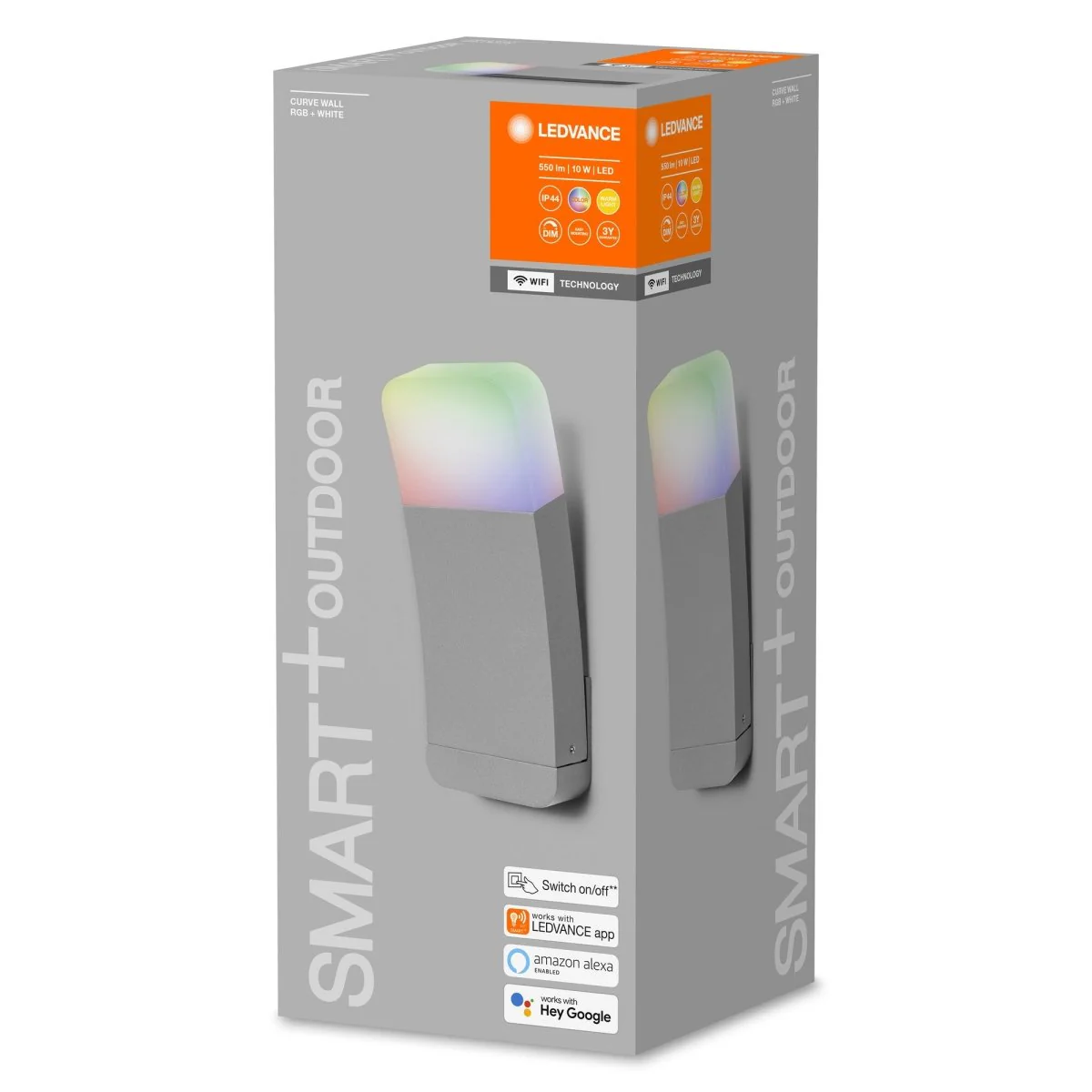 Inteligentny kinkiet zewnętrzny LED SMART+ WIFI CURVE SI - Image 3