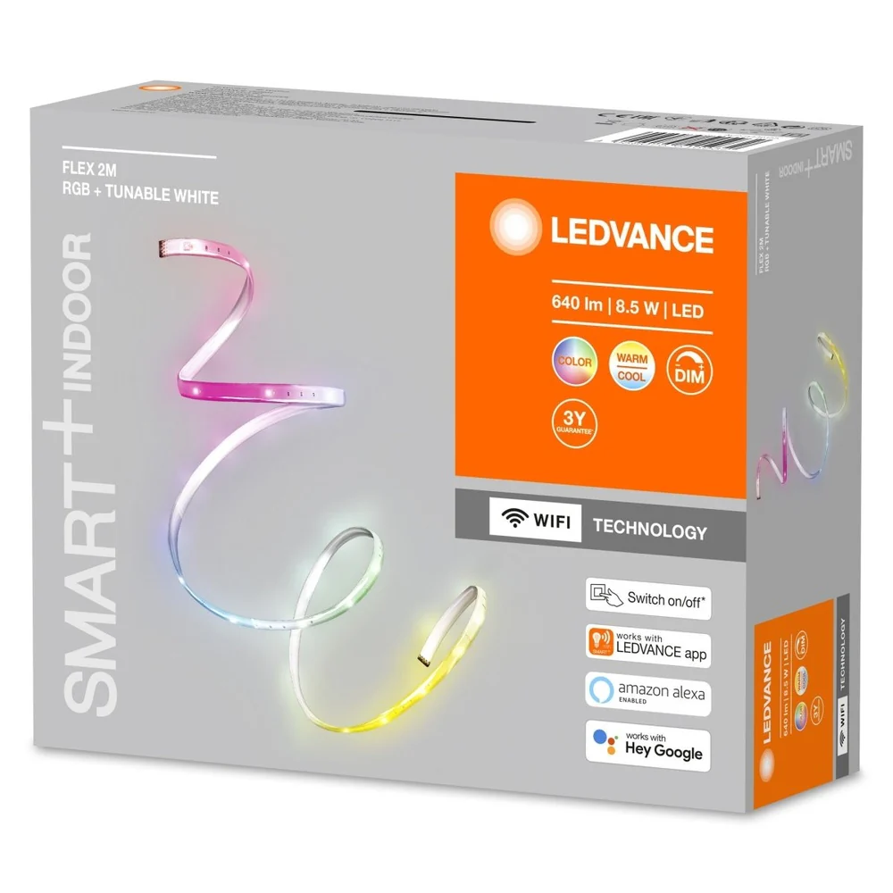 Taśma LED WiFi Flex 8,5W, inteligentna, do wewnątrz, IP20, ściemnialna, RGB, regulowana biel, 2 m - Image 3