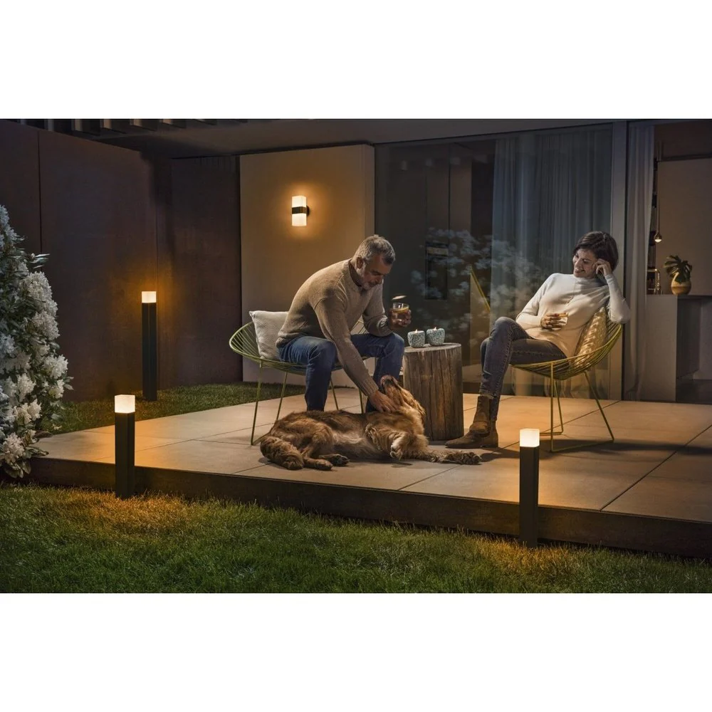 Słupek ogrodowy LED WiFi CUBE MULTICOLOR 10W, inteligentny, RGBW, ściemnialny, barwa ciepła, 50 cm - Image 5