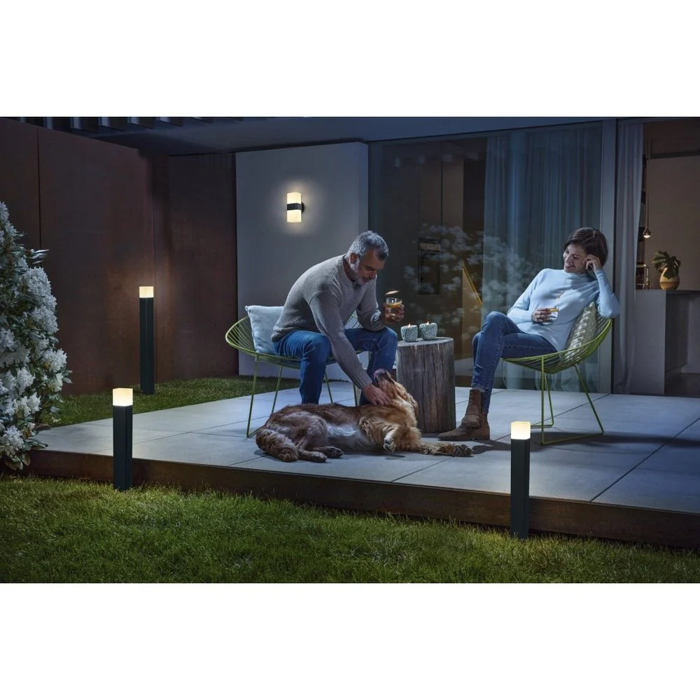 Słupek ogrodowy LED WiFi CUBE MULTICOLOR 10W, inteligentny, RGBW, ściemnialny, barwa ciepła, 50 cm - Image 6
