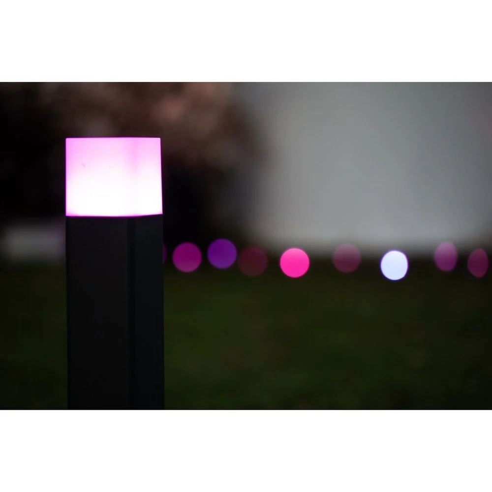 Słupek ogrodowy LED WiFi CUBE MULTICOLOR 10W, inteligentny, RGBW, ściemnialny, barwa ciepła, 50 cm - Image 7