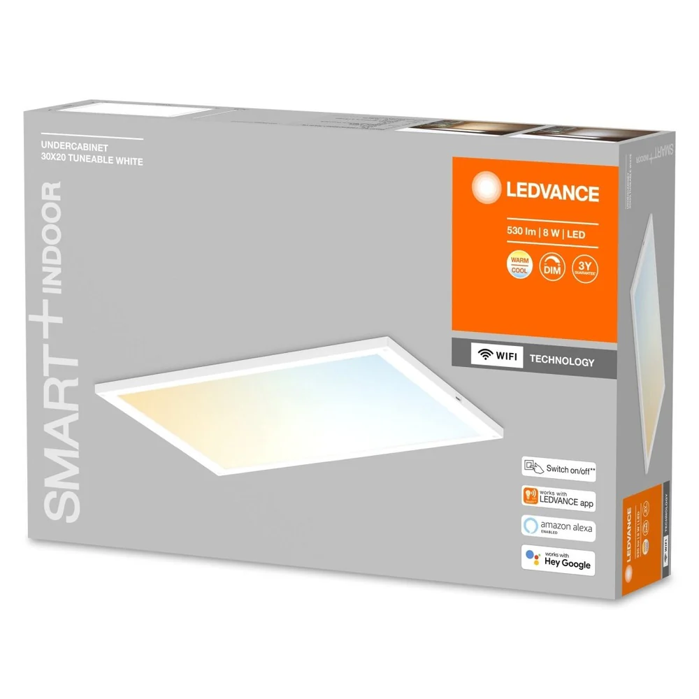 Lampa LED WiFi UNDERCABINET PANEL 8W, inteligentny, prostokątny, podszafkowy, do kuchni, ściemnialny, regulowana biel, 300x200 mm - Image 3