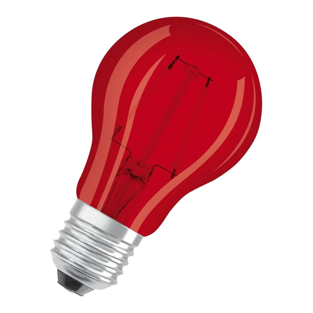 Kolorowa Lampa LED klasyczny krztałt Czerw. E27 2,5W 1000K - Image 2