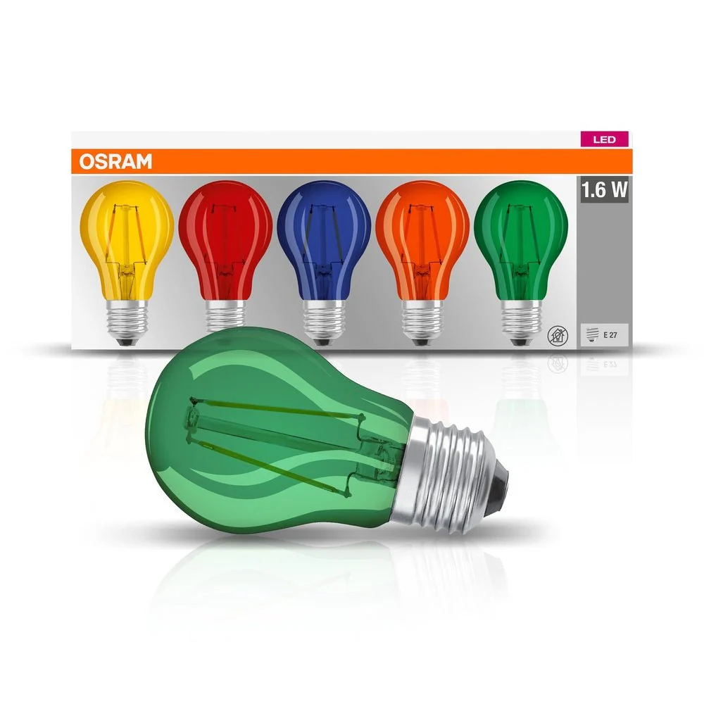 5 x kolorowa Lampa LED w kształcie klasycznej żarówki - Image 3