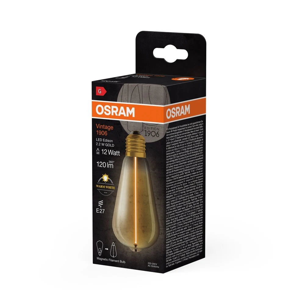 Lampa LED dekoracyjna żarówki Edison E27 2,2W 2700 K - Image 3