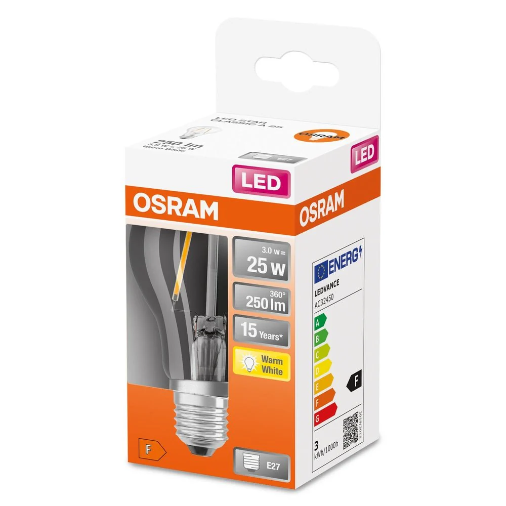 Lampa LED E27 2,5W 2700K 250lm Klasyczny Model - Image 3