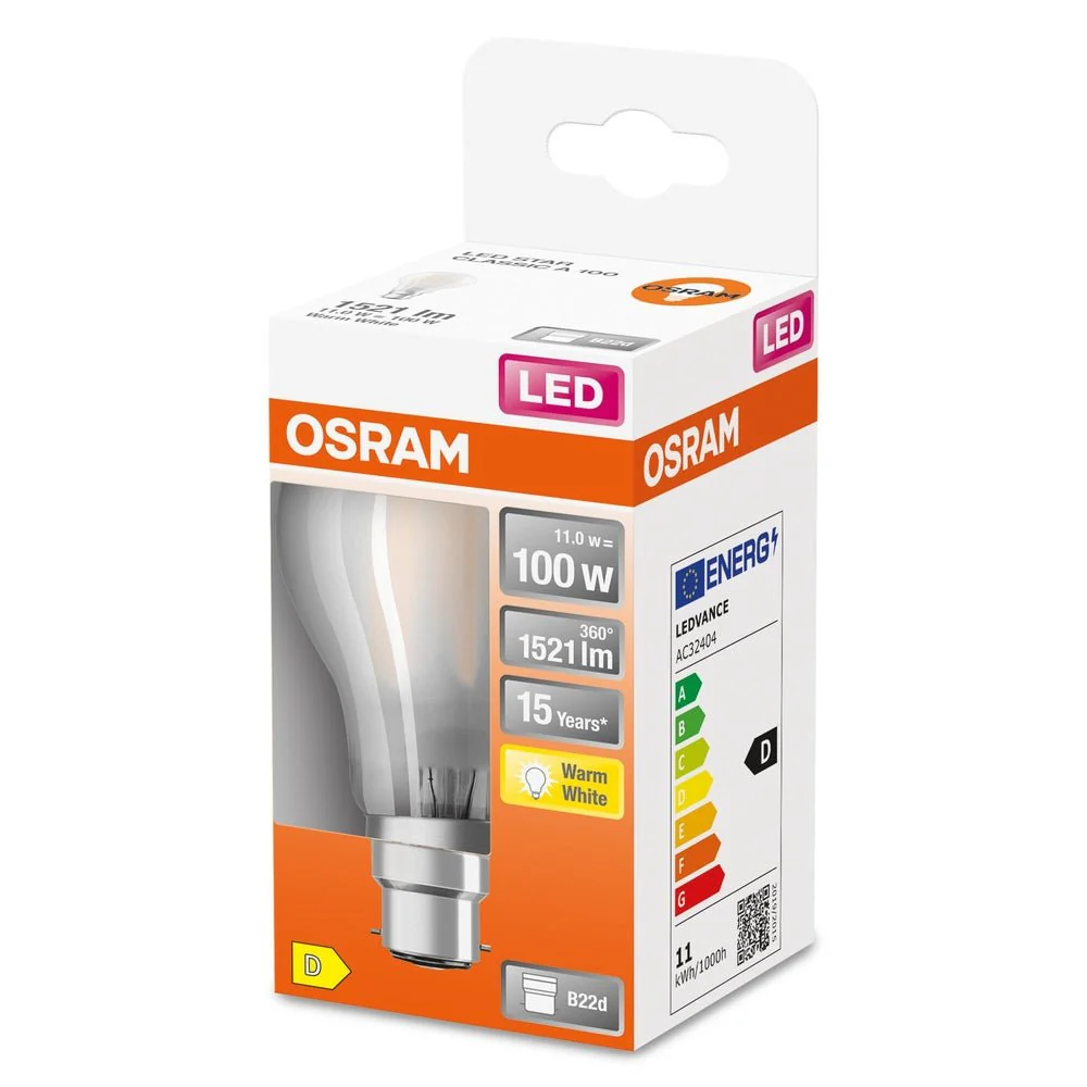 Lampa LED klasyczny krztałt B22d 11 W 2700 K 1521lm - Image 3