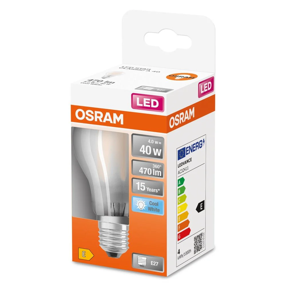 Lampa LED klasyczny krztałt E27 4 W 4000 K 470lm - Image 3