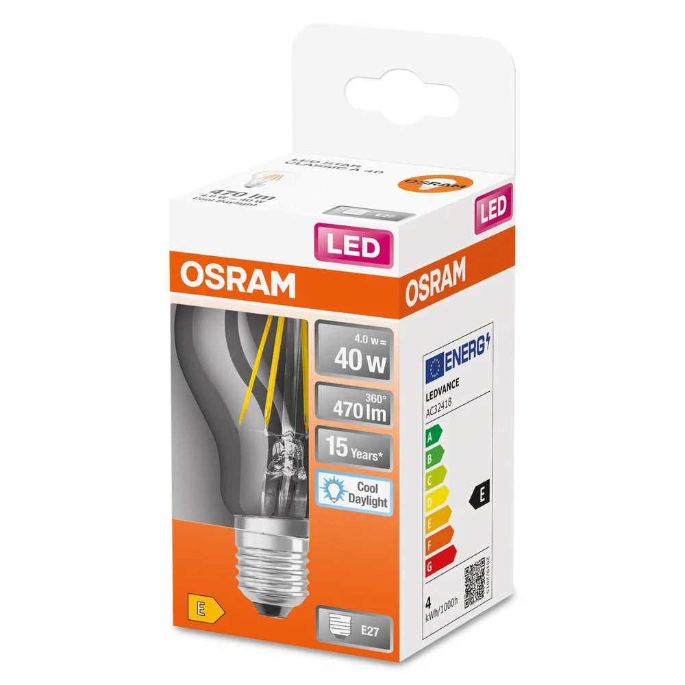 Lampa LED klasyczny krztałt E27 4 W 6500 K 470lm - Image 3
