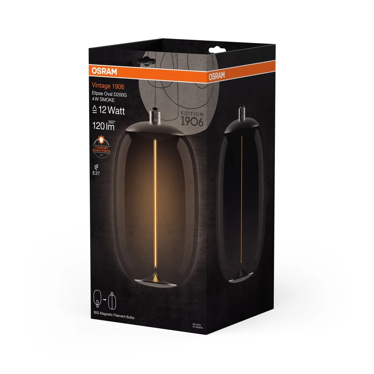 Lampa LED Magnetic technologia E27 4W 1800K - Image 3