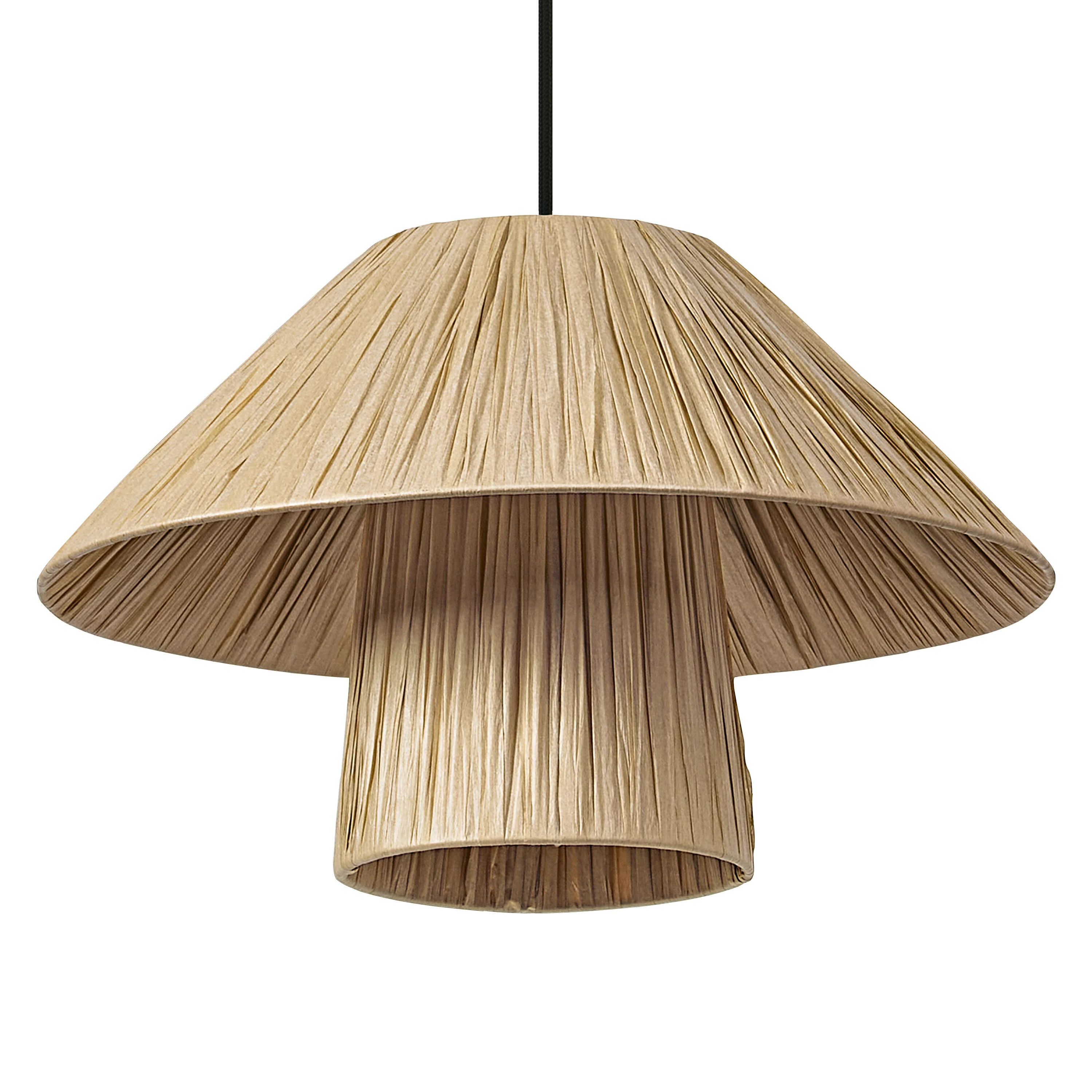 Lampa LED OSRAM Decor Bamboo Paper Hut Pendant 400 E27 Brown - Image 3