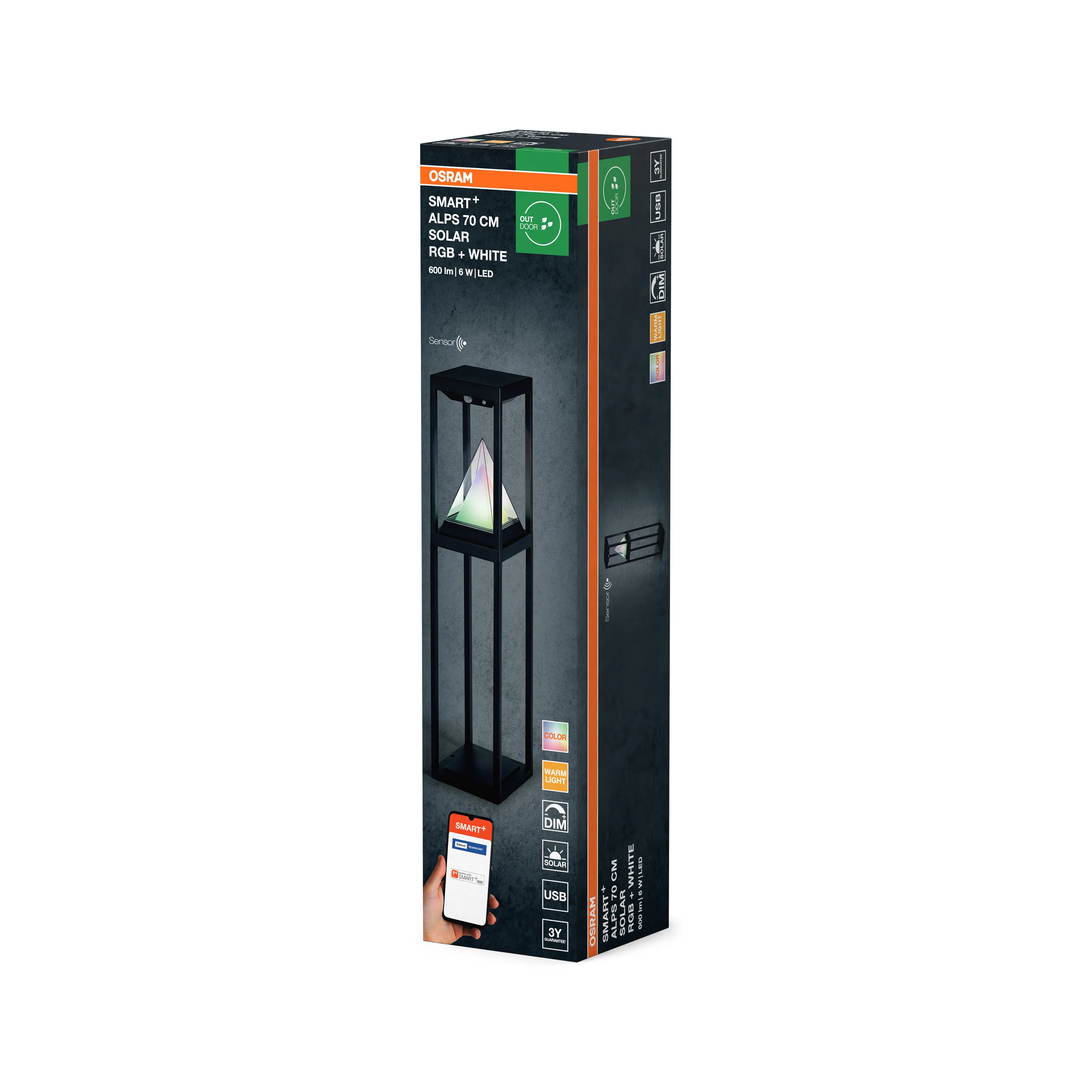Lampa LED OSRAM SMART+ BT ALPS Solar 70cm RGB + W - Image 6
