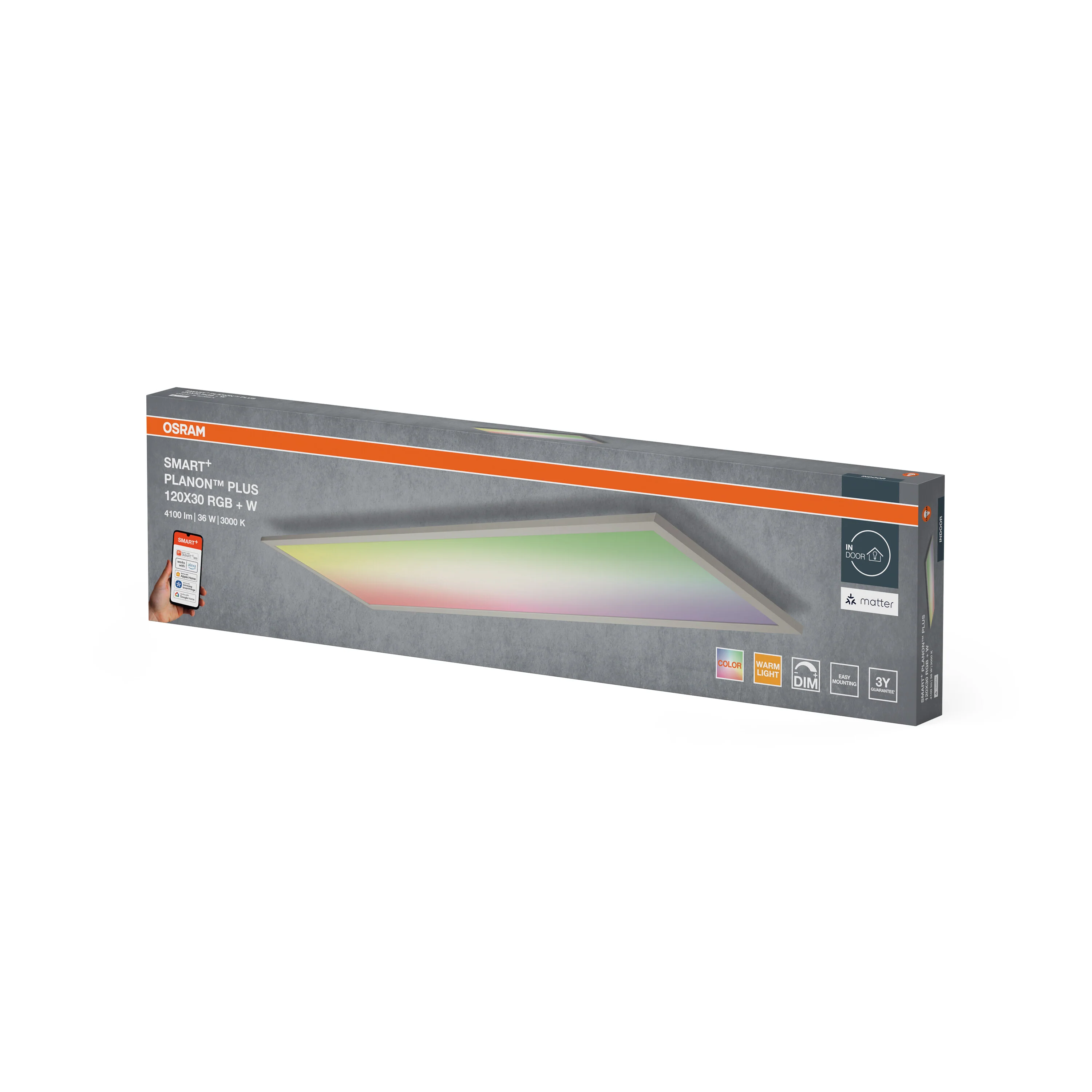 Lampa LED OSRAM SMART+ MATTER Planon Plus Multicolor 1200x300mm - Image 6