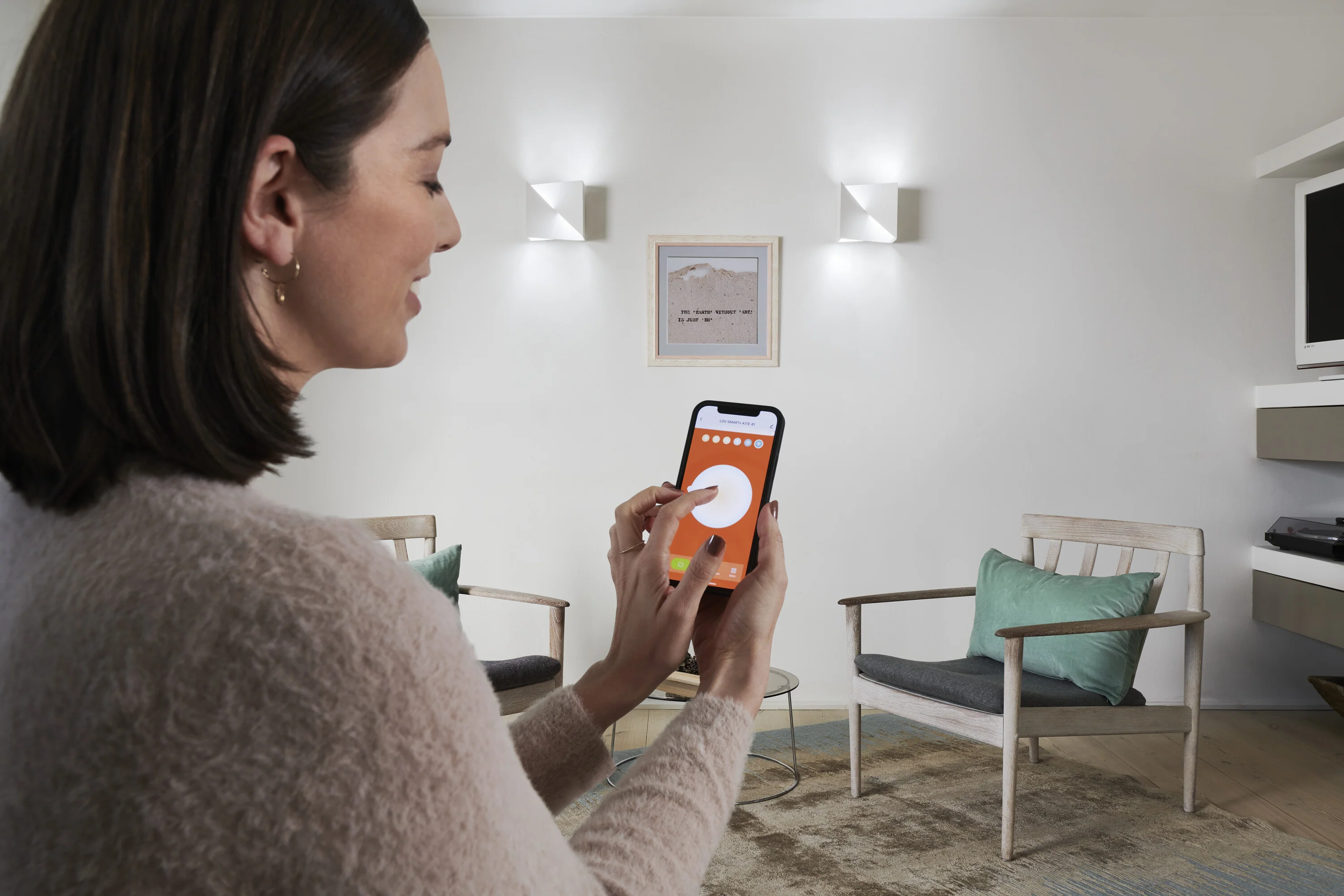 Lampa LED OSRAM SMART+ MATTER Wall Swan 200x200mm Tunable biały - Image 4